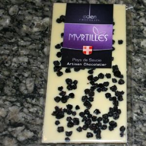Chocolat  blanc aux Myrtilles 