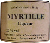 Liqueur de Myrtille - 20cl                                                                          